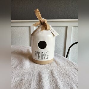 Rae Dunn Cream and Tan Birdhouse